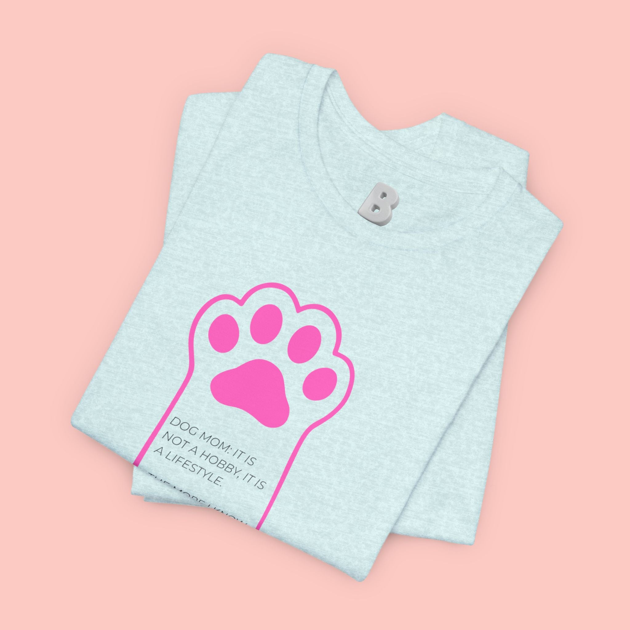 Blessed Dog Mom T-Shirt — Pink Paw Graphic Tee