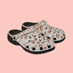 Paw Print EVA Foam Clogs — Cute Dog Bone & Paw Slip-On Shoes