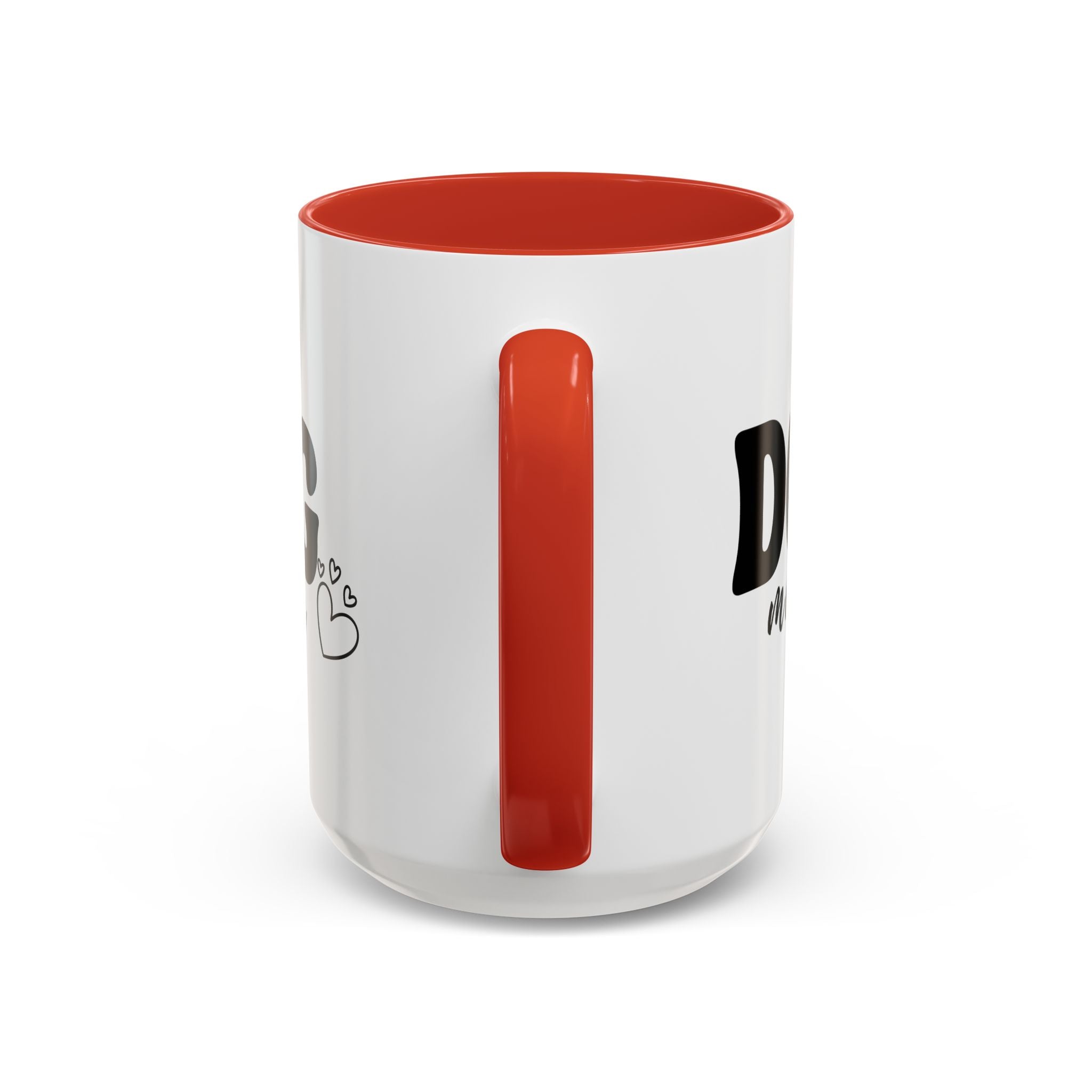 Dog Mama Accent Coffee Mug — Cute Black & White Pet Lover Gift (11/15oz)