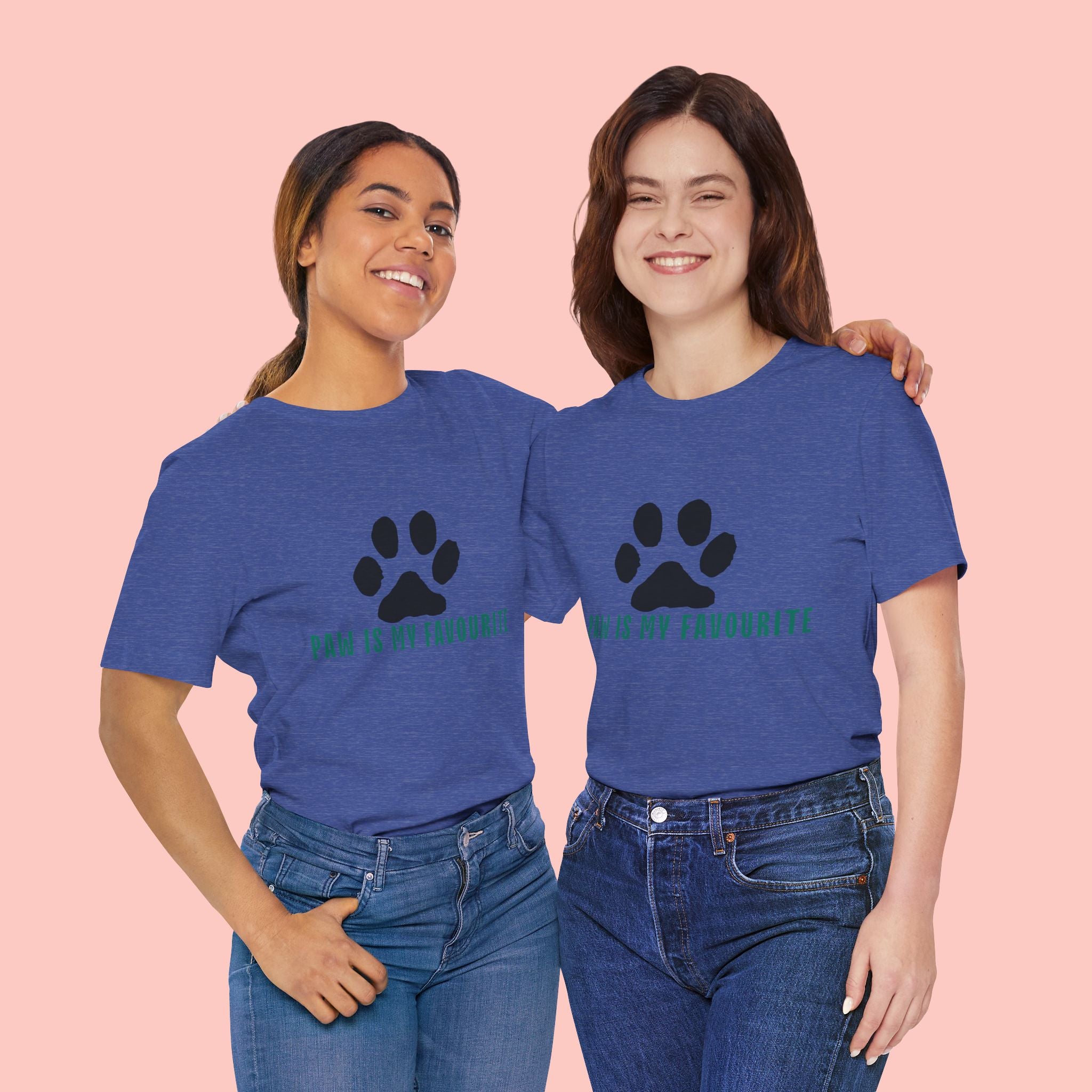 Paw Is My Favourite T‑Shirt — Dog Lover Paw Print Tee