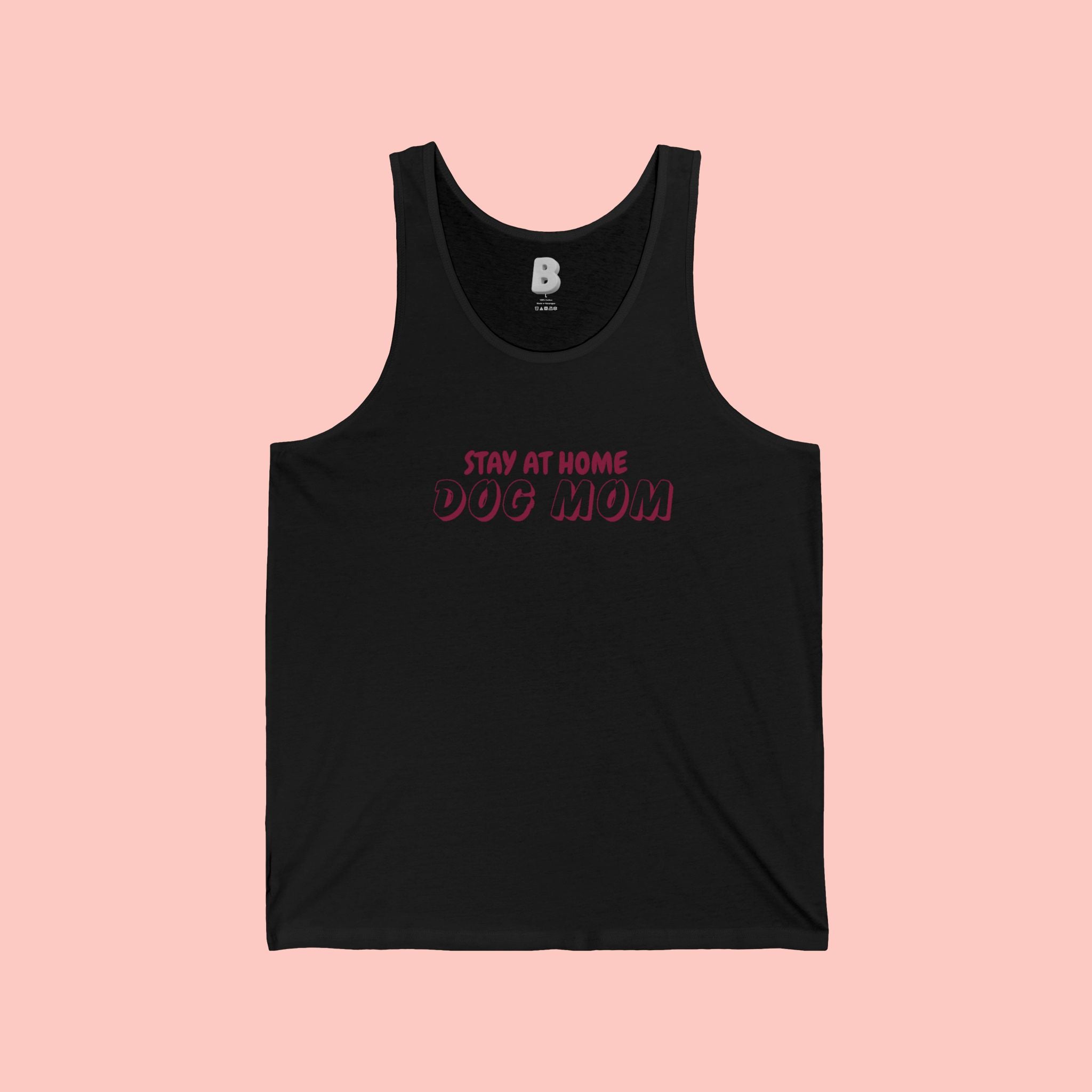 Stay At Home Dog Mom Tank Top — Cute Pet Lover Summer Tank