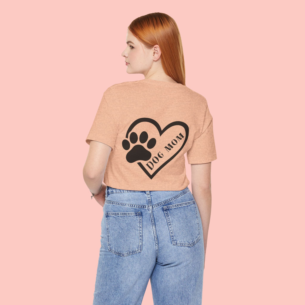 Dog Mom Heart Paw T-Shirt – Cute Pet Lover Tee