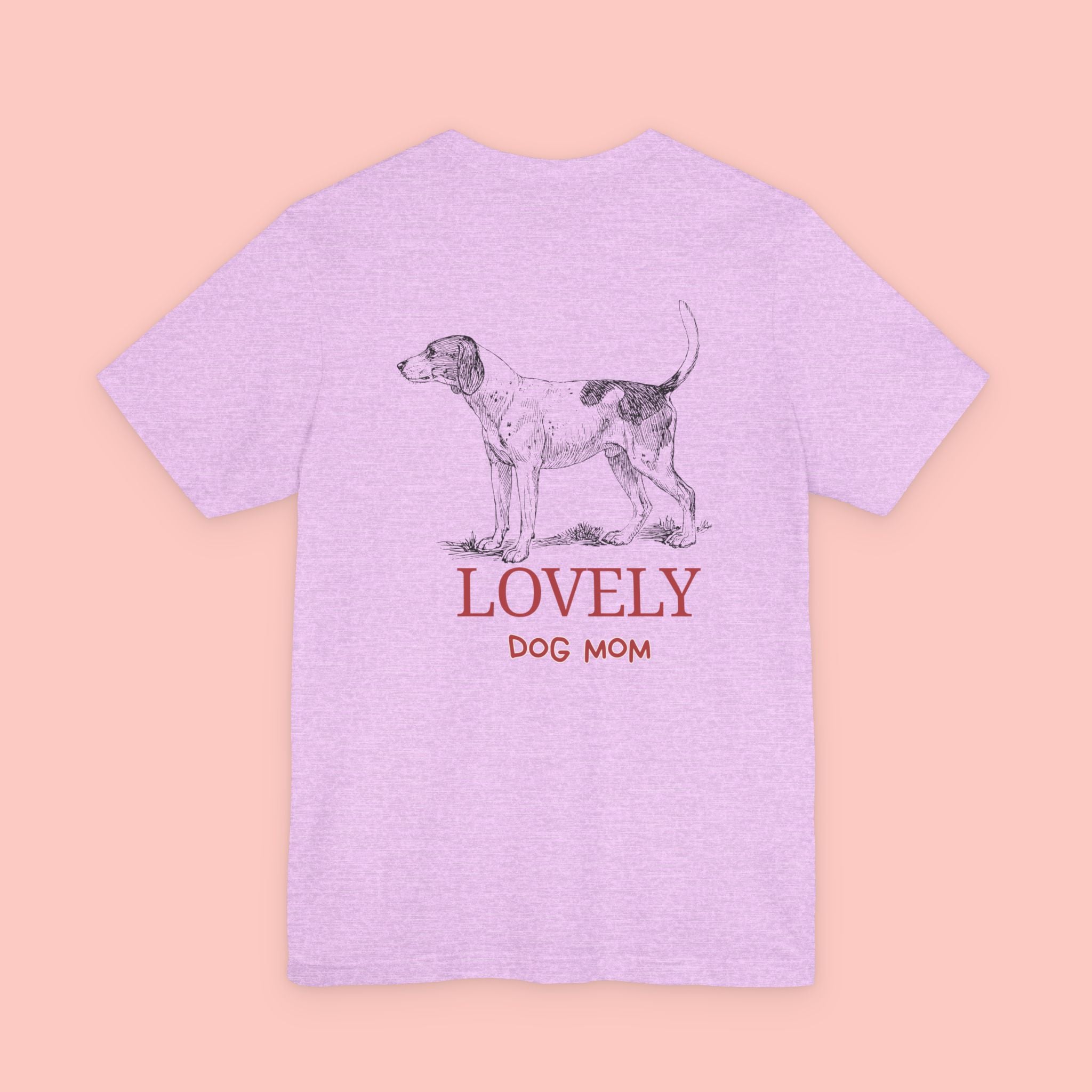 Lovely Dog Mom T-Shirt — Vintage Hunting Dog Illustration