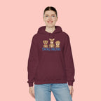 Dog Mom Hoodie — Cute Puppy Trio 'Dog Mom' Graphic Sweatshirt