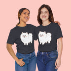 Cute Fluffy Pomeranian Tee — "Mom's Cute Child" Dog T-Shirt