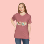 Pet Mom Banner Tee — Cute Paw Print "MOM" Graphic T-Shirt