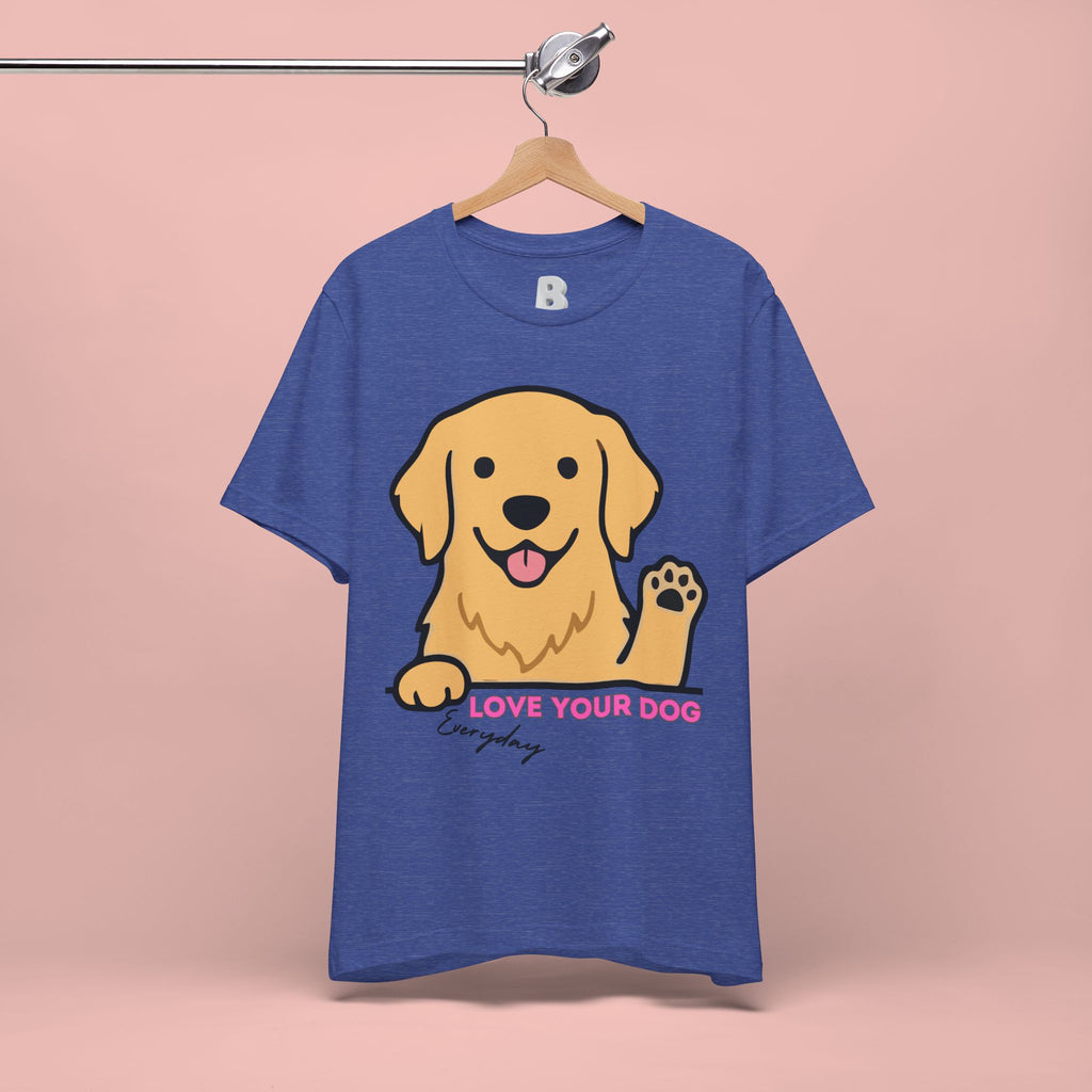 Love Your Dog Tee — Cute Golden Retriever Graphic T-Shirt