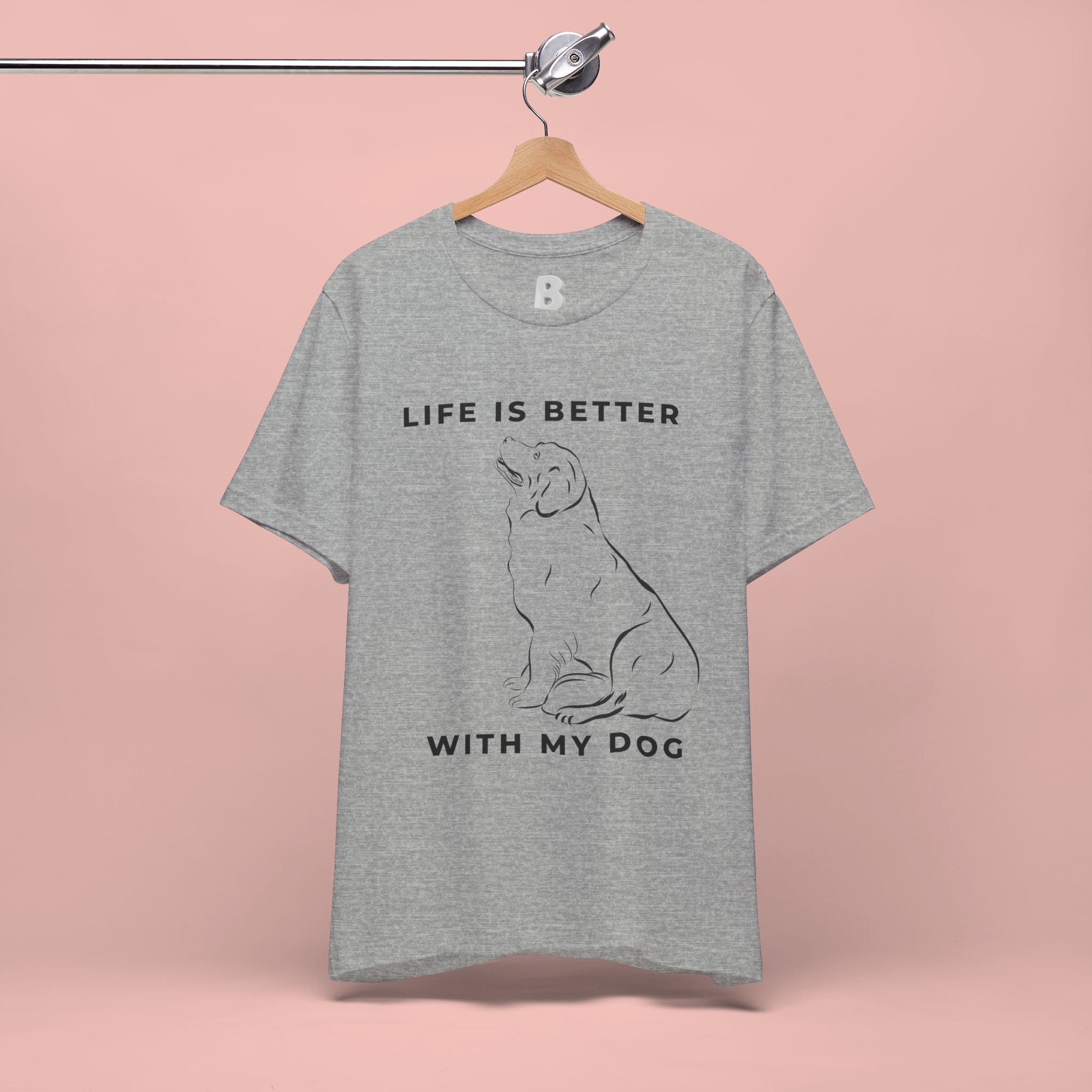 Dog Lover T-Shirt – “Life Is Better With My Dog” Graphic Tee