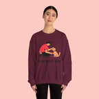 Love Your Dog Crewneck Sweatshirt — Cute Pet Lover Graphic Pullover