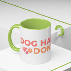 Accent Coffee Mug - "Growing Hair I Don't Care" Floral Script Coffee Mug