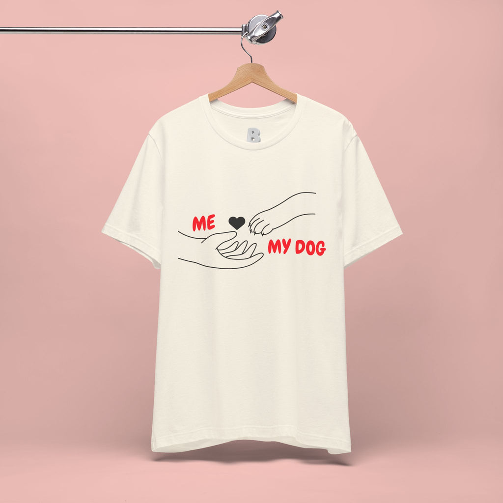 T-Shirt — "Me  My Dog" Minimalist Paw & Hand Illustration