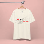 T-Shirt — "Me  My Dog" Minimalist Paw & Hand Illustration