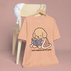 Paw Prints On My Soul T‑Shirt — Cute Reading Puppy Graphic Tee