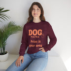 Dog Mama Crewneck Sweatshirt — Customizable “Dog Mama” Graphic