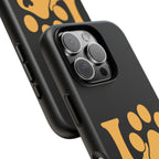 Phone Case — LOVE Paw Print Design (Pet Lover Protective Case)