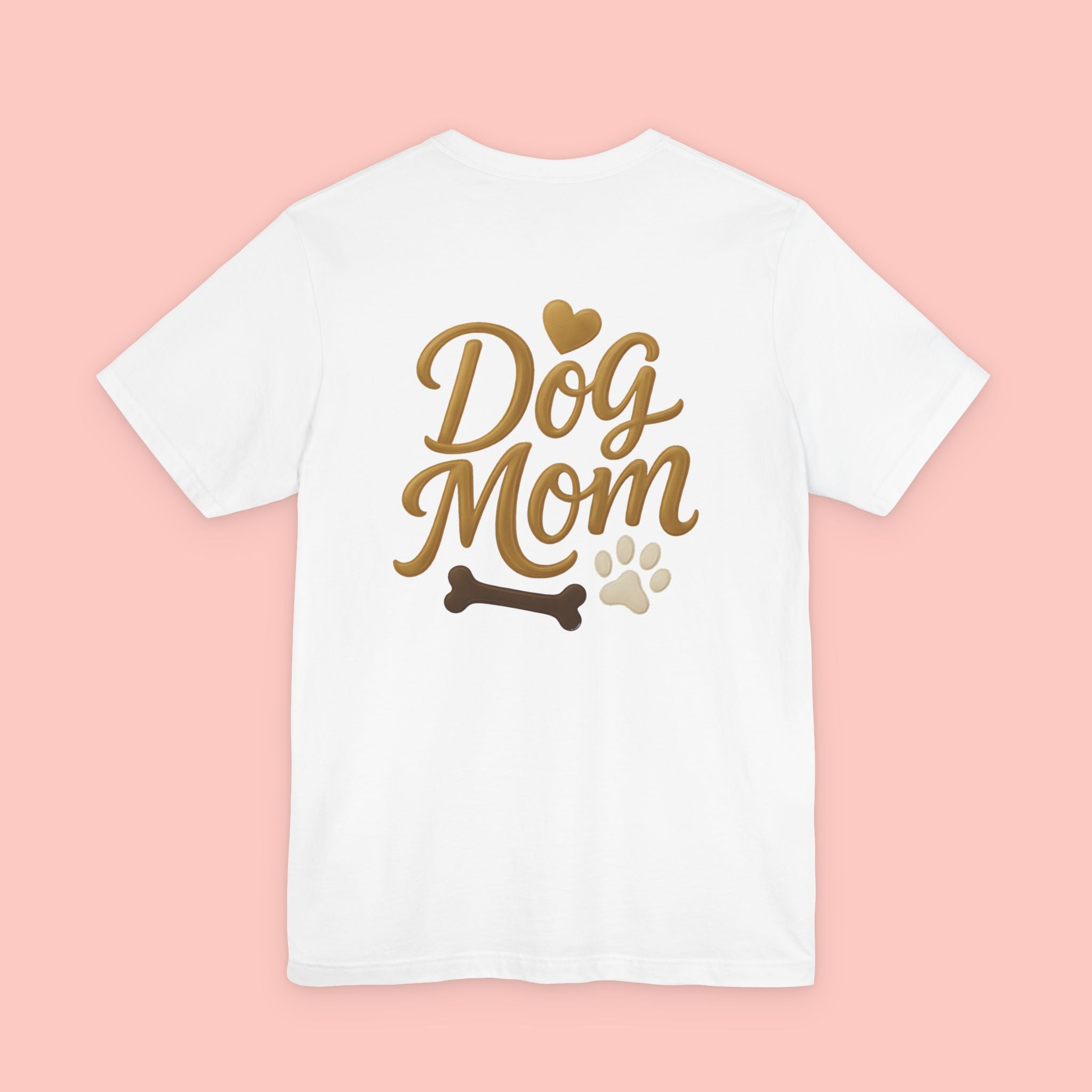 Dog Mom T-Shirt — Cute Paw & Bone Graphic Tee for Pet Lovers