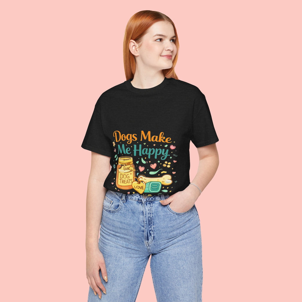 Dogs Make Me Happy T-Shirt