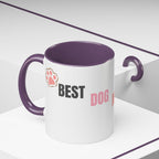 Dog Mom Coffee Mug — Best Dog Mom Ever Accent Ceramic Mug (11oz & 15oz)