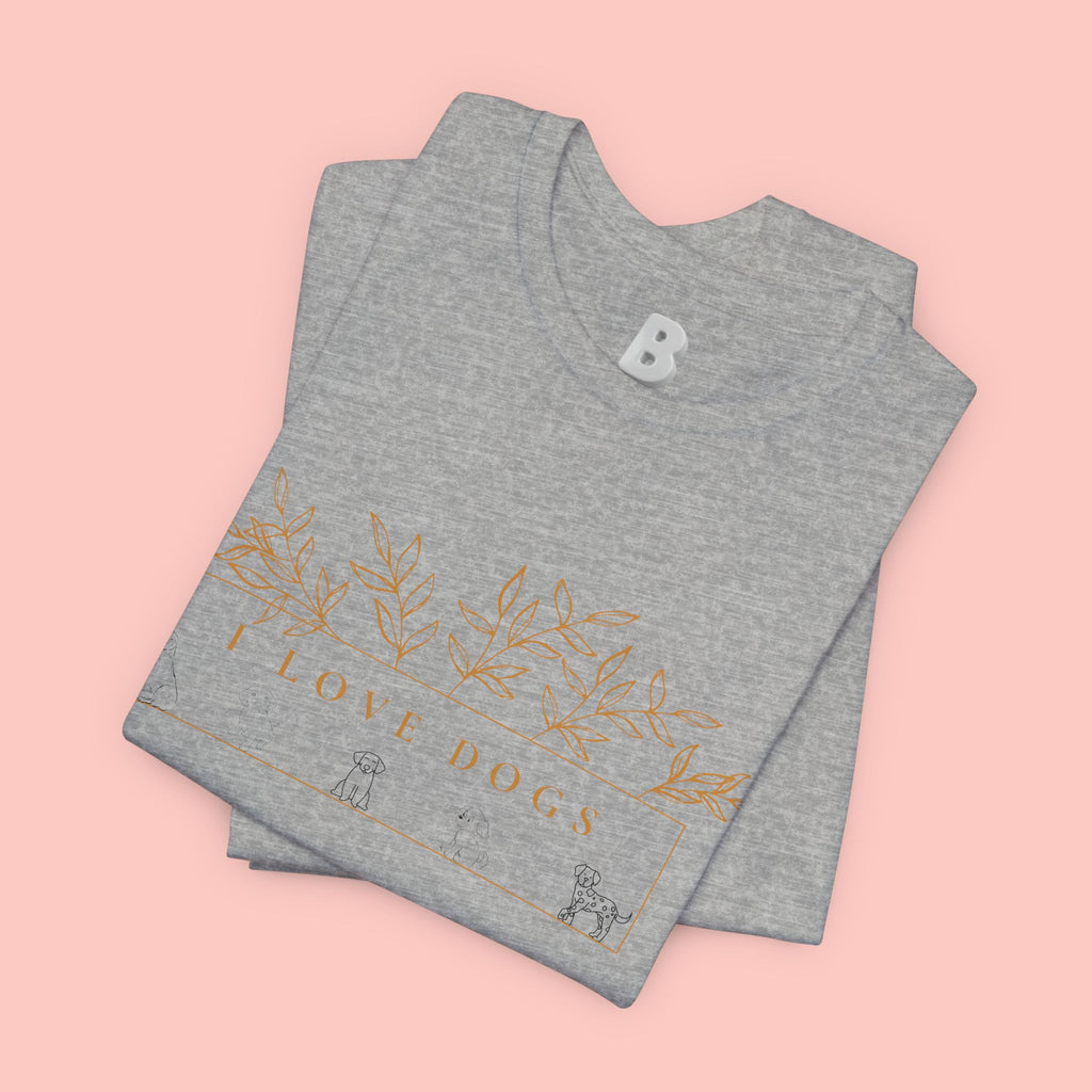 Love Dogs Floral Tee — I Love Dogs Graphic T-Shirt
