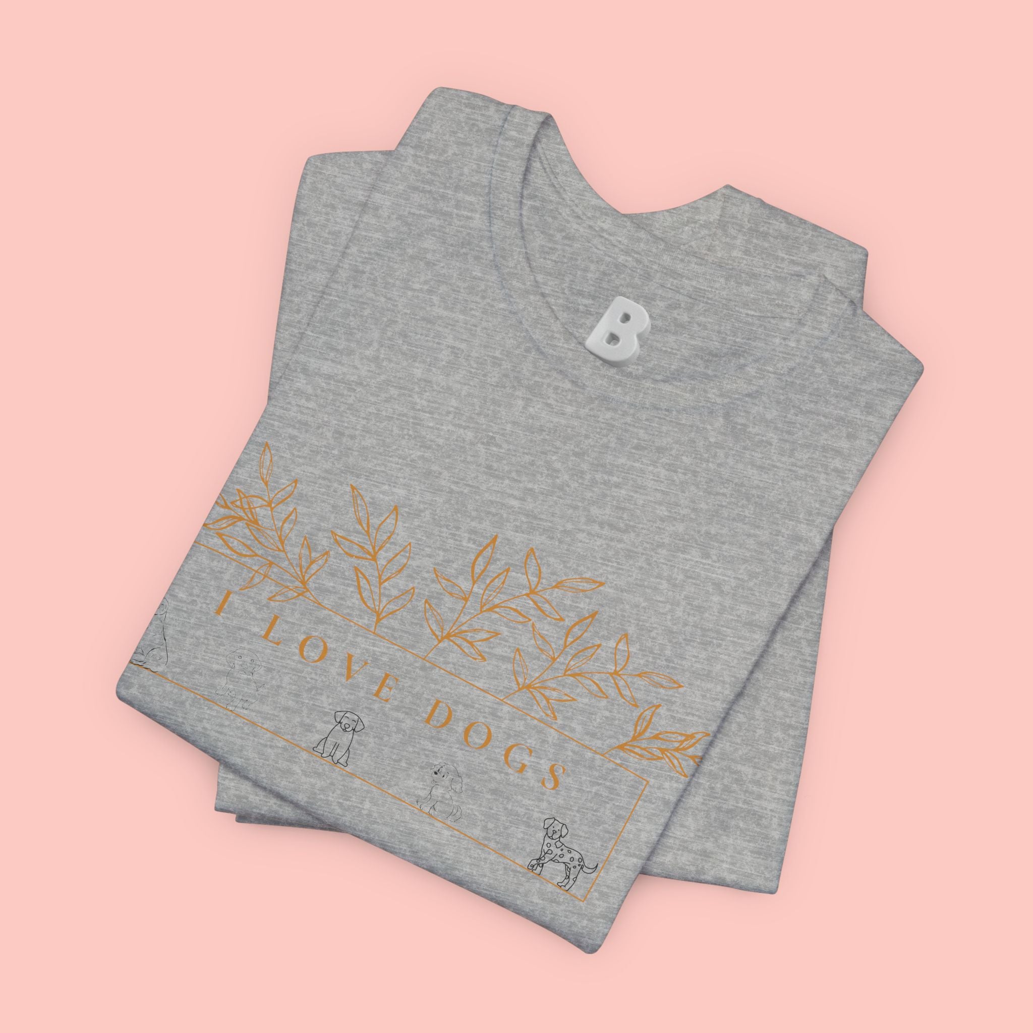Love Dogs Floral Tee — I Love Dogs Graphic T-Shirt