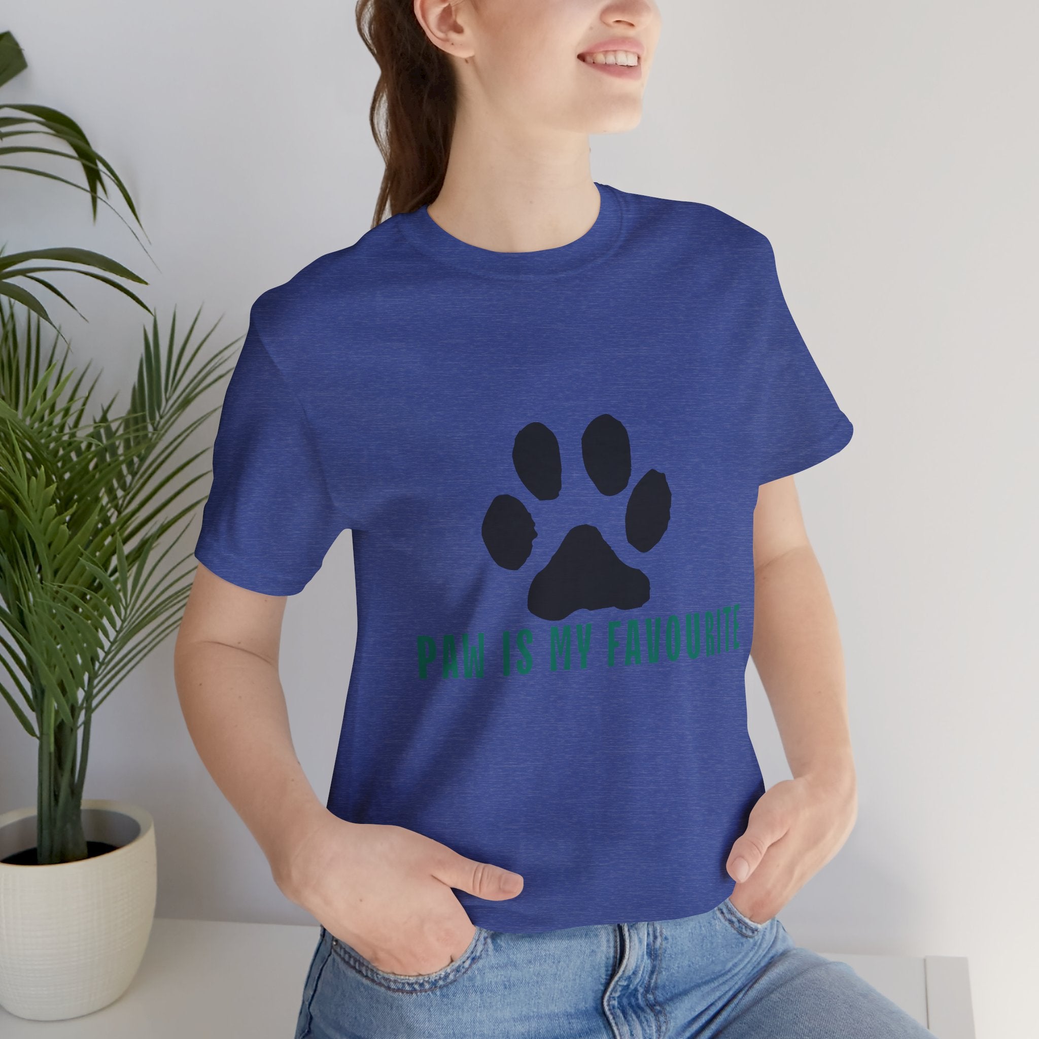 Paw Is My Favourite T‑Shirt — Dog Lover Paw Print Tee