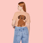 Dachshund Graphic Tee - Cute Brown Sausage Dog T-Shirt