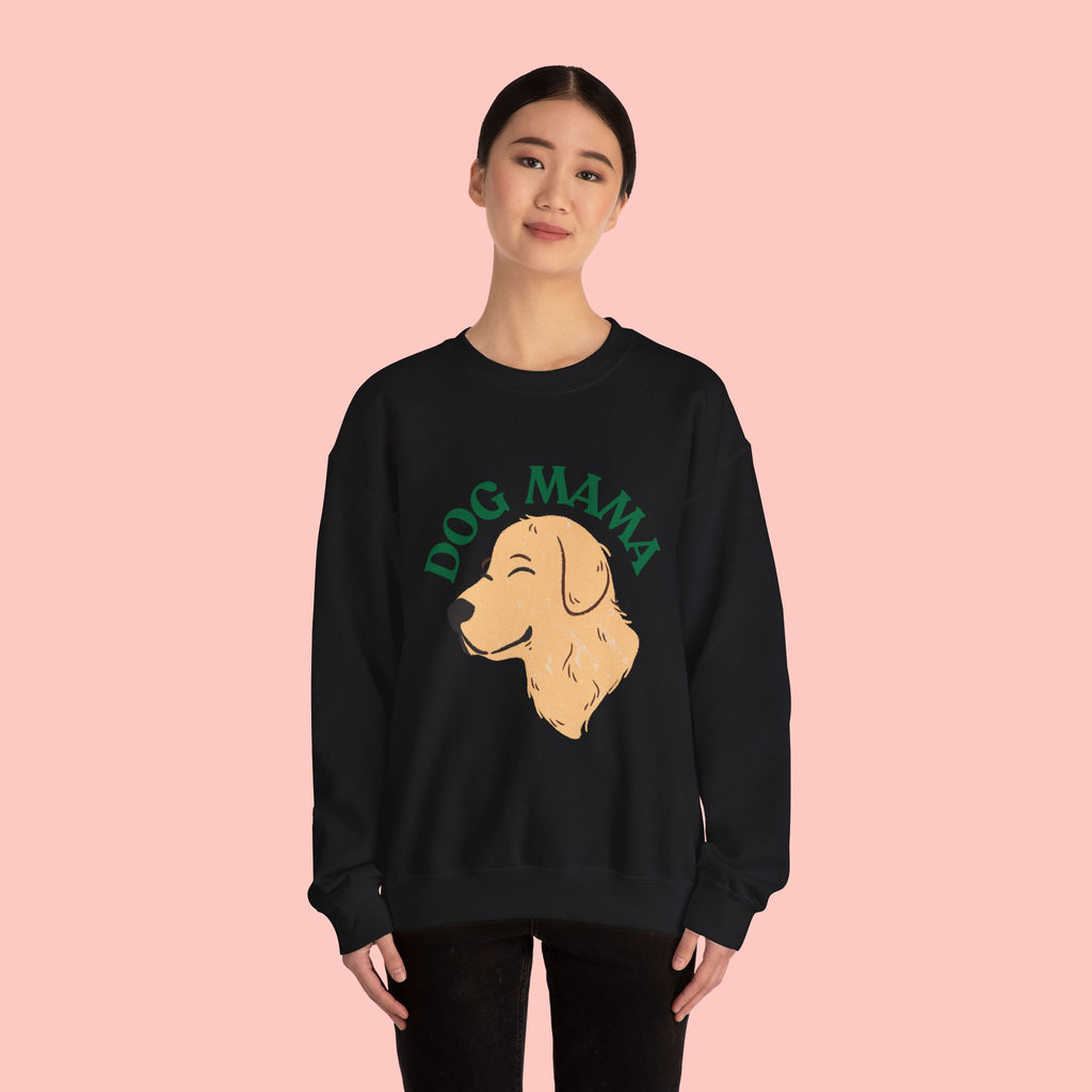 Dog Mama Crewneck Sweatshirt – Cute Golden Retriever Design