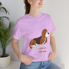 Dog Mom T‑Shirt — Cute Basset Hound I Love My Dog Mom Tee