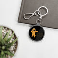 Dog Dabbing Keyring Tag – "Chillin' With My Child" Novelty Pet Lover Keychain