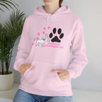 Dog Lover Hoodie — "Pawprints Wherever I Go" Pullover