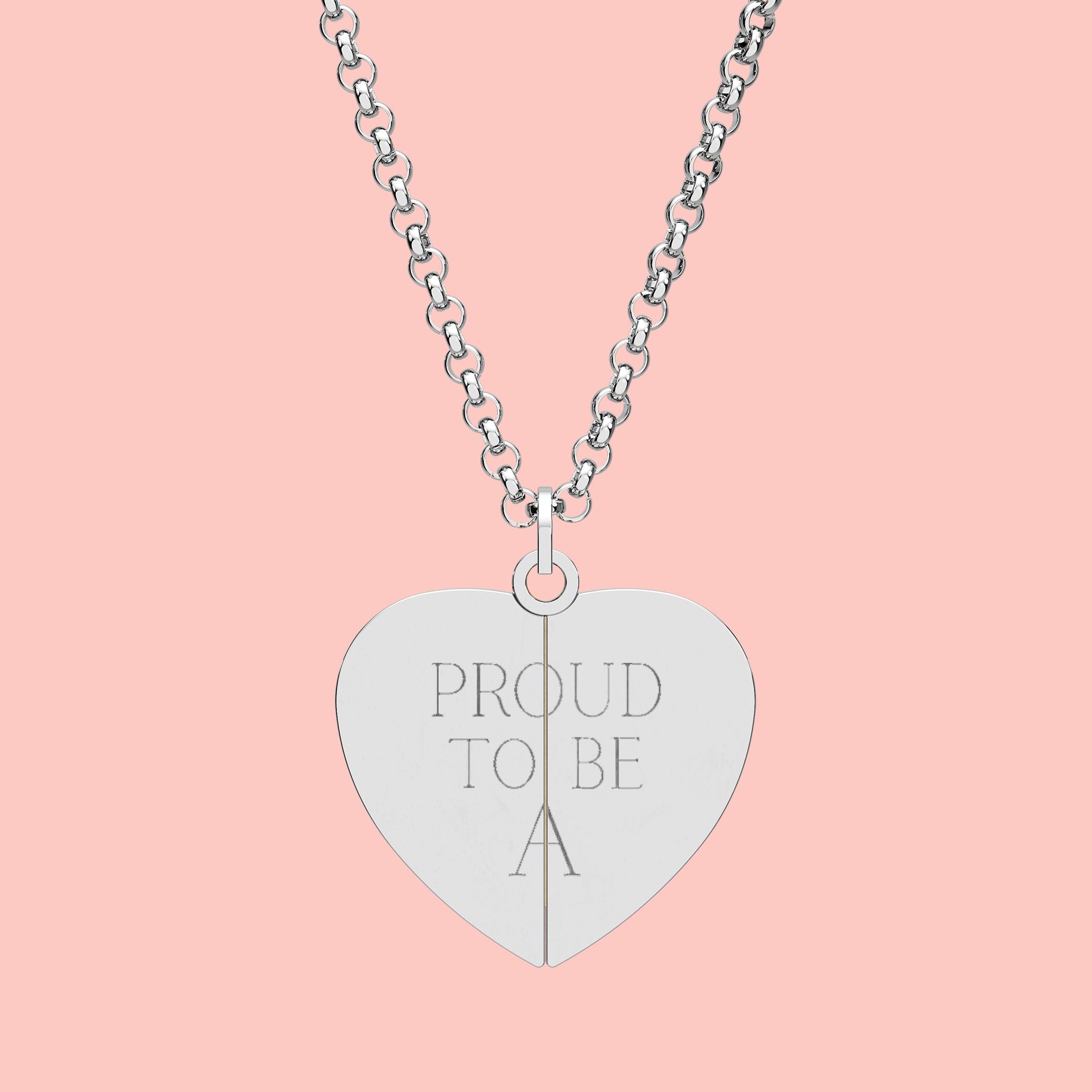Engravable Hidden Message Heart Necklace - Secret Wing Locket Jewelry