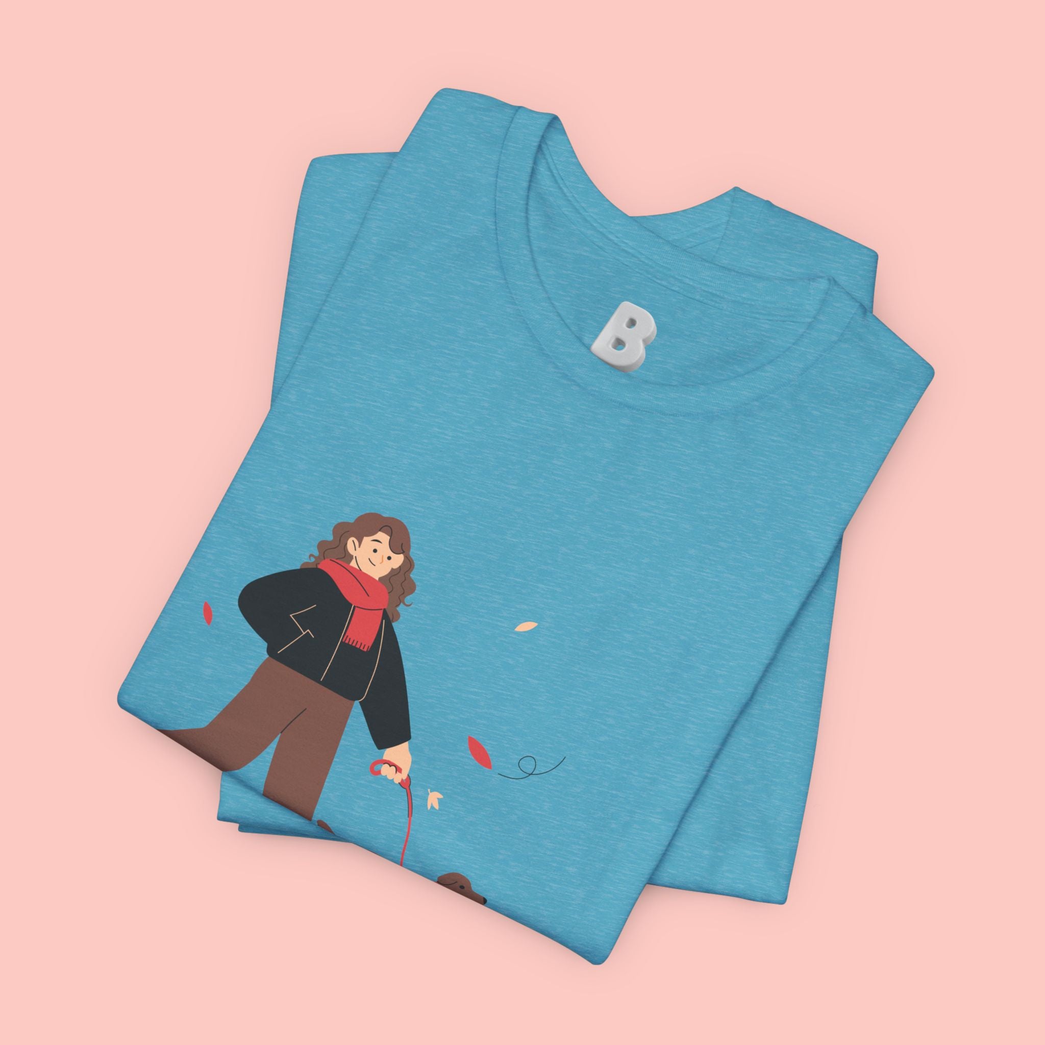 Walk With Your Dog Tee — Cute Dog Walking Graphic T-Shirt