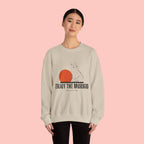 Enjoy the Morning Dog Crewneck Sweatshirt — Sunrise Labrador Graphic