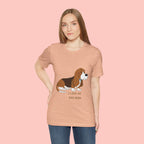 Dog Mom T‑Shirt — Cute Basset Hound I Love My Dog Mom Tee