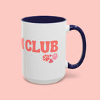 Mom Club Coffee Mug — Cute Paw Print Accent Mug for Dog Moms (11/15 oz)