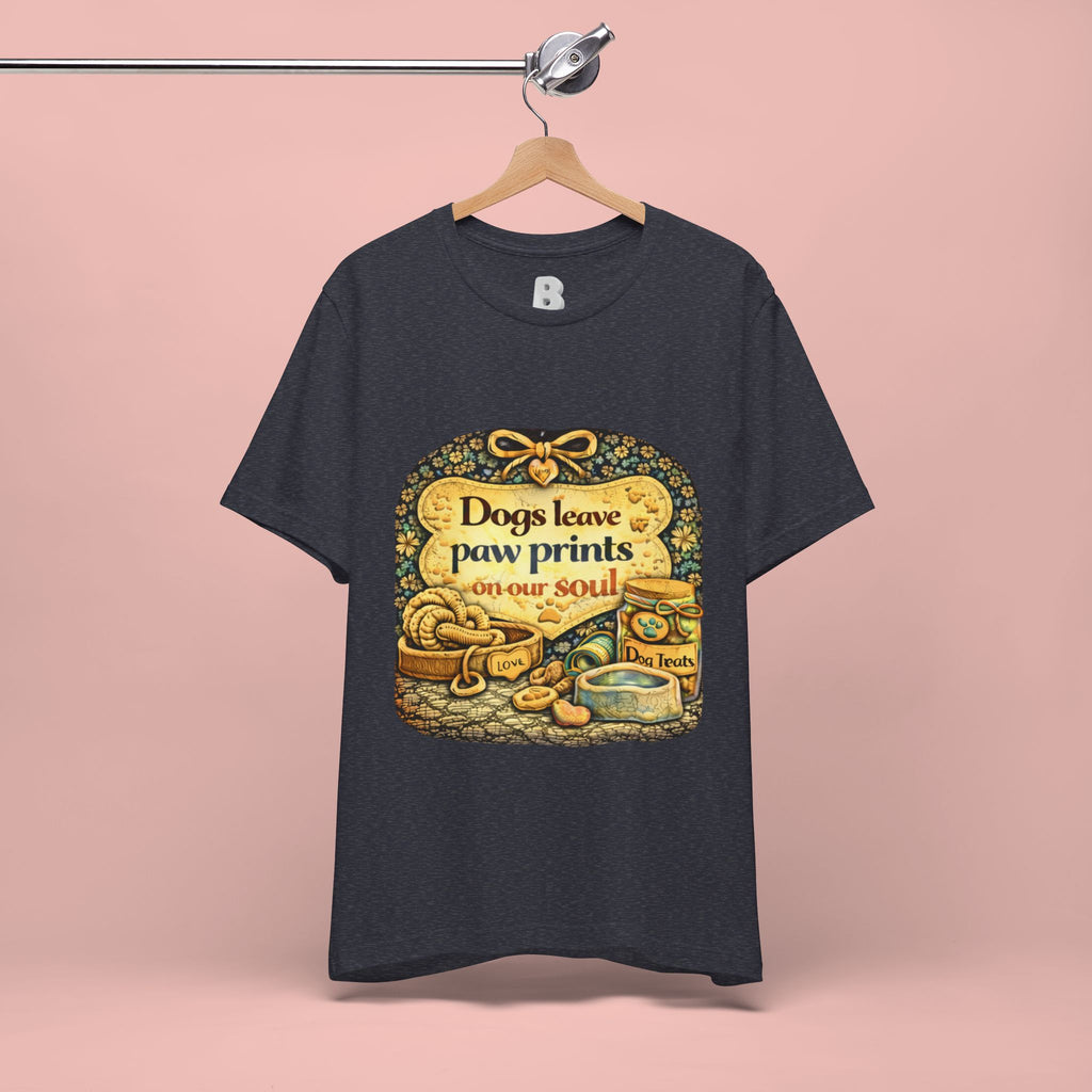 Dogs Leave Paw Prints Tee – Vintage Pet Lover T‑Shirt