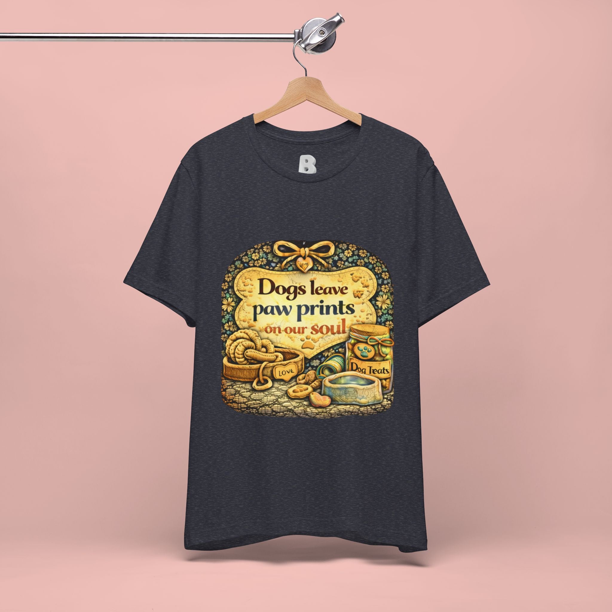 Dogs Leave Paw Prints Tee – Vintage Pet Lover T‑Shirt