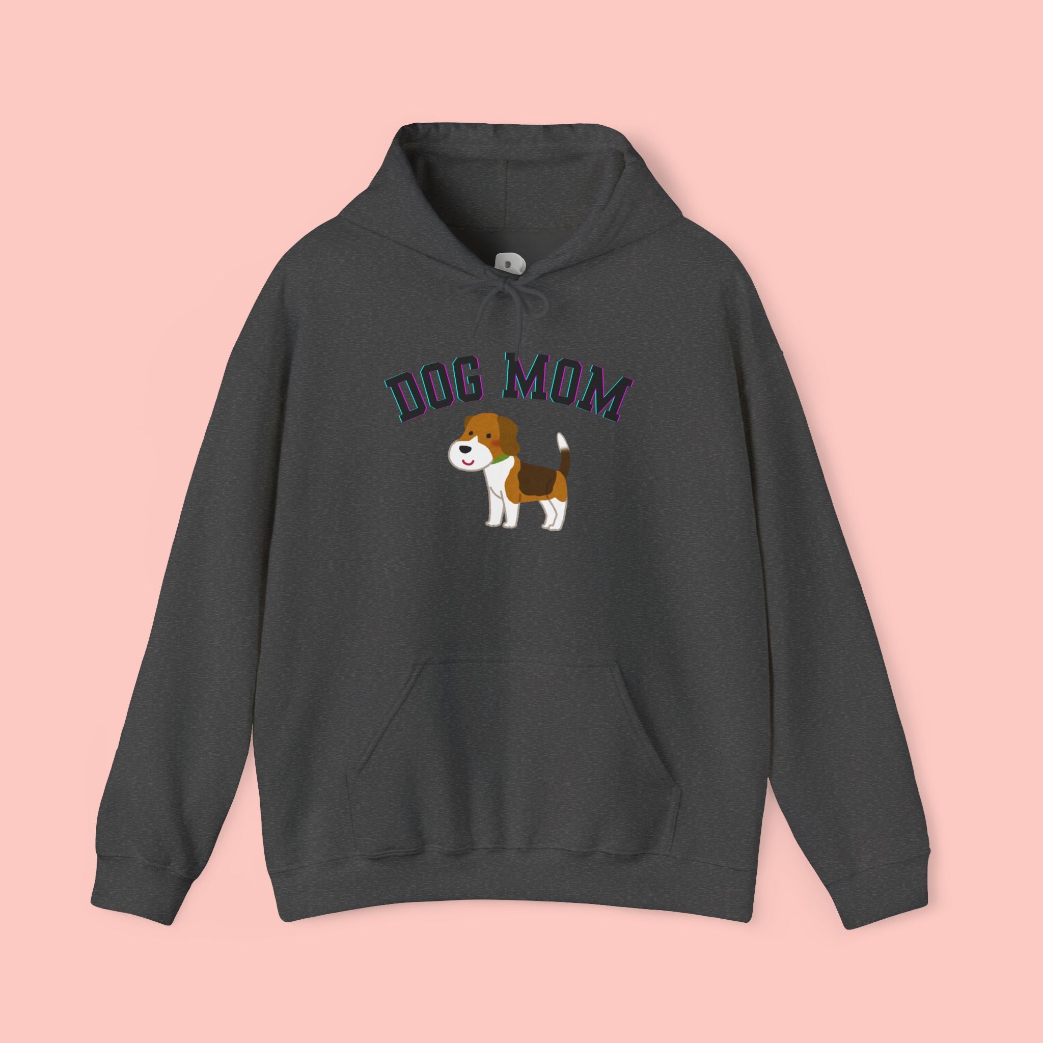 Dog Mom Hoodie — Cute Beagle Graphic Sweatshirt for Pet Lovers