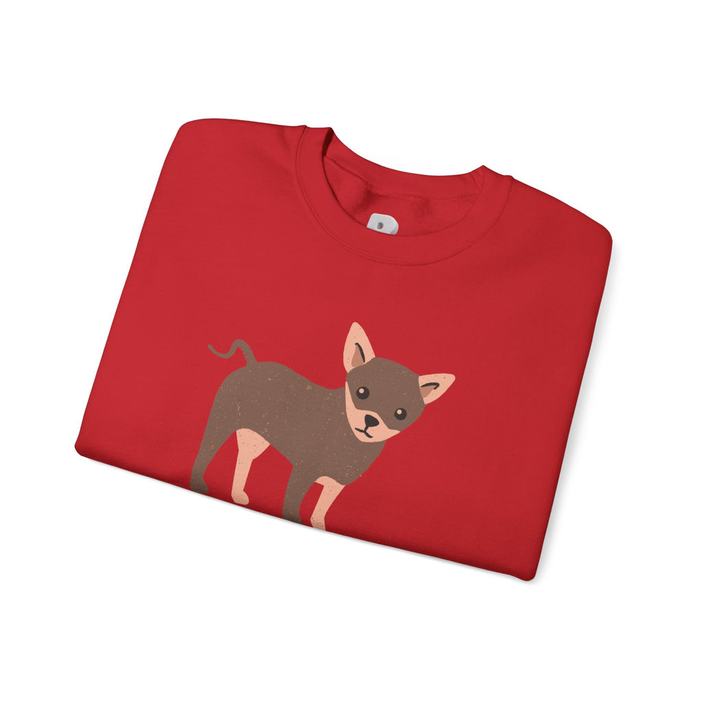 Dog Lover Crewneck Sweatshirt – 'My Dog My Love' Cute Chihuahua Graphic