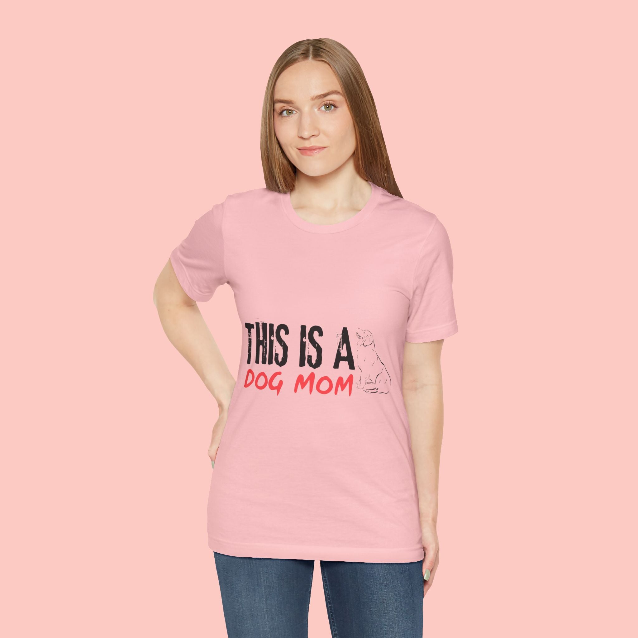 Dog Mom T-Shirt – "This Is A Dog Mom" Graphic Tee