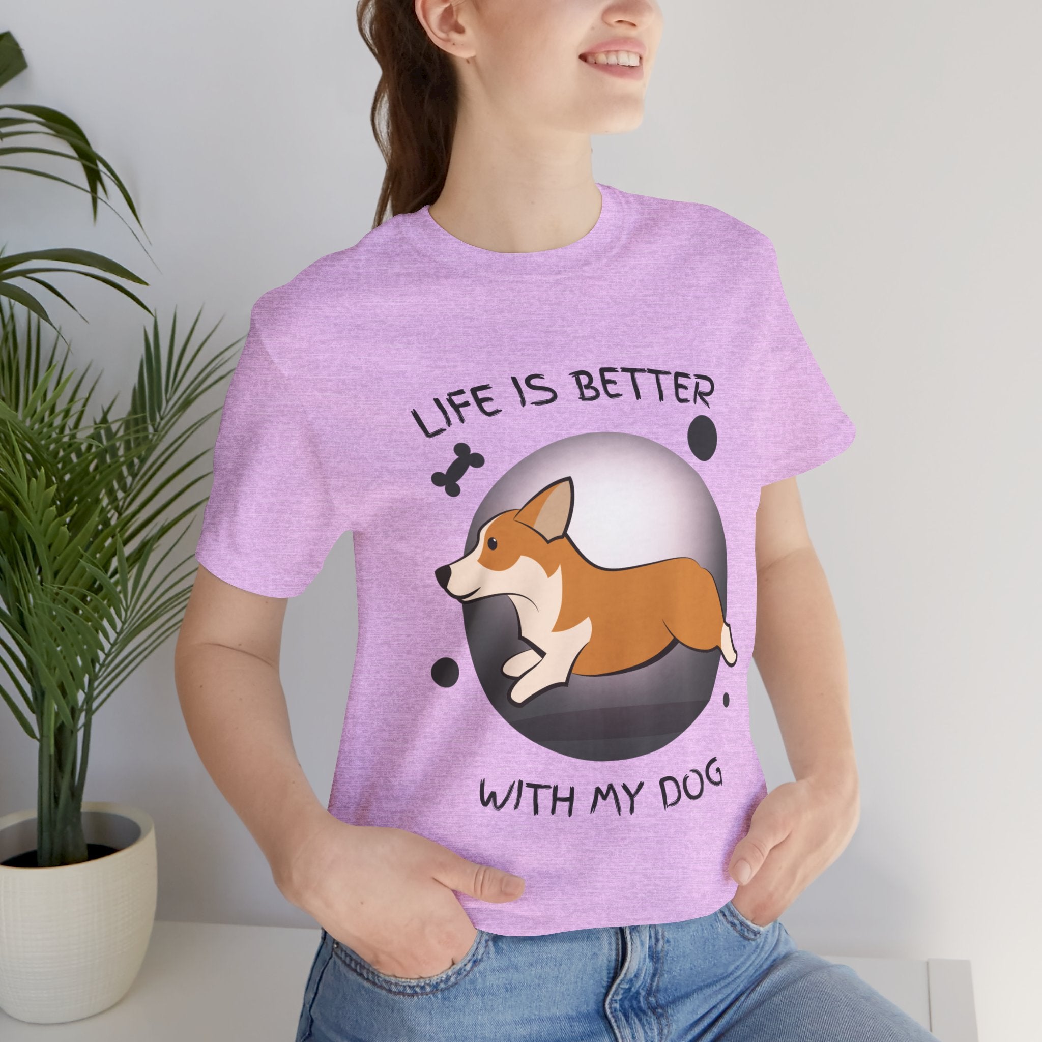 Life Is Better With My Dog Corgi T-Shirt