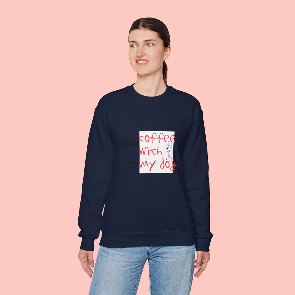 Coffee With My Dog Crewneck Sweatshirt