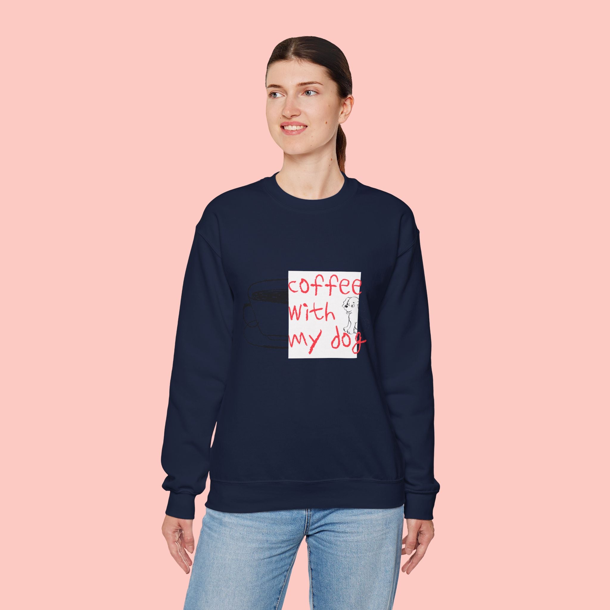Coffee With My Dog Crewneck Sweatshirt