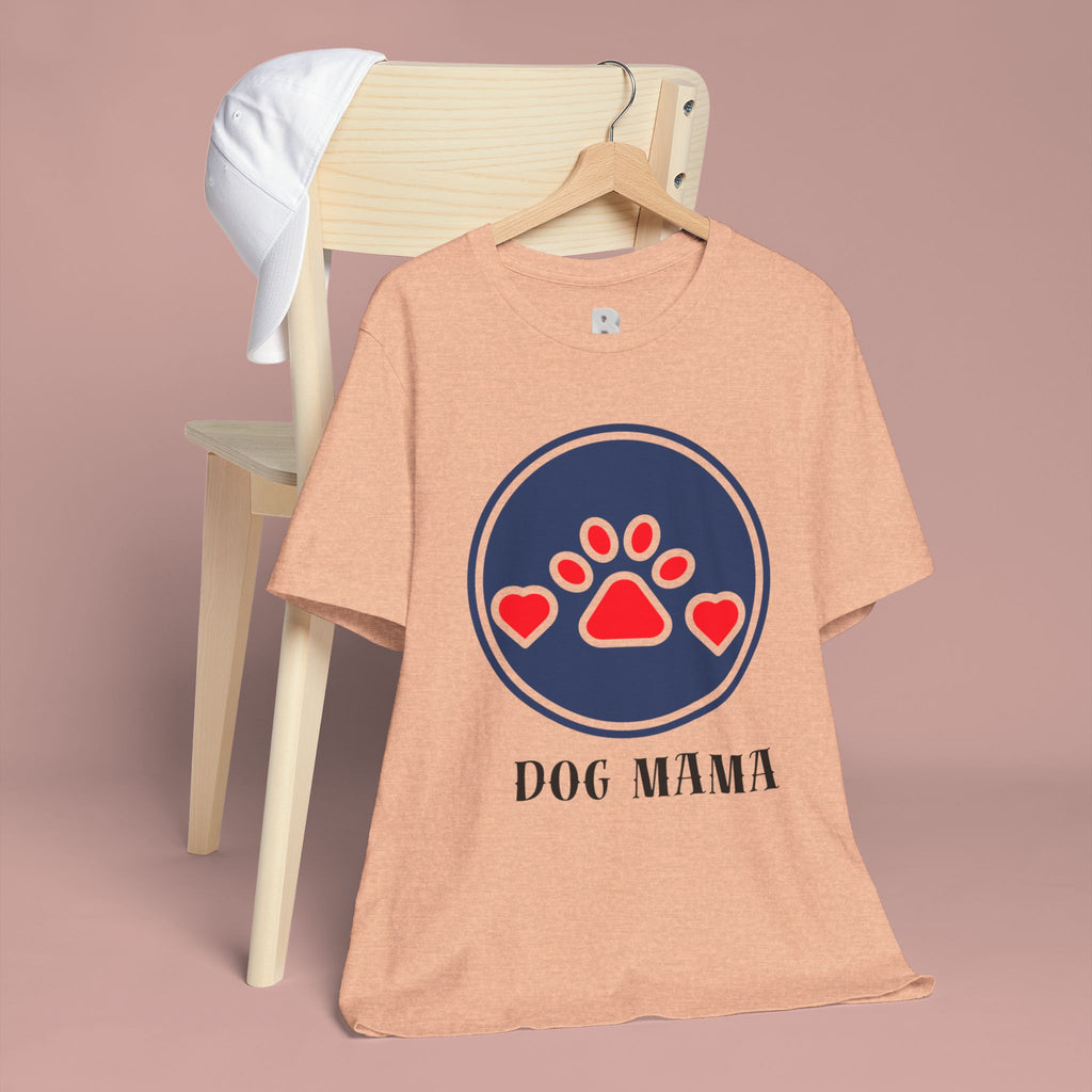 Dog Mama T-Shirt — Cute Paw & Heart Graphic Tee for Dog Lovers