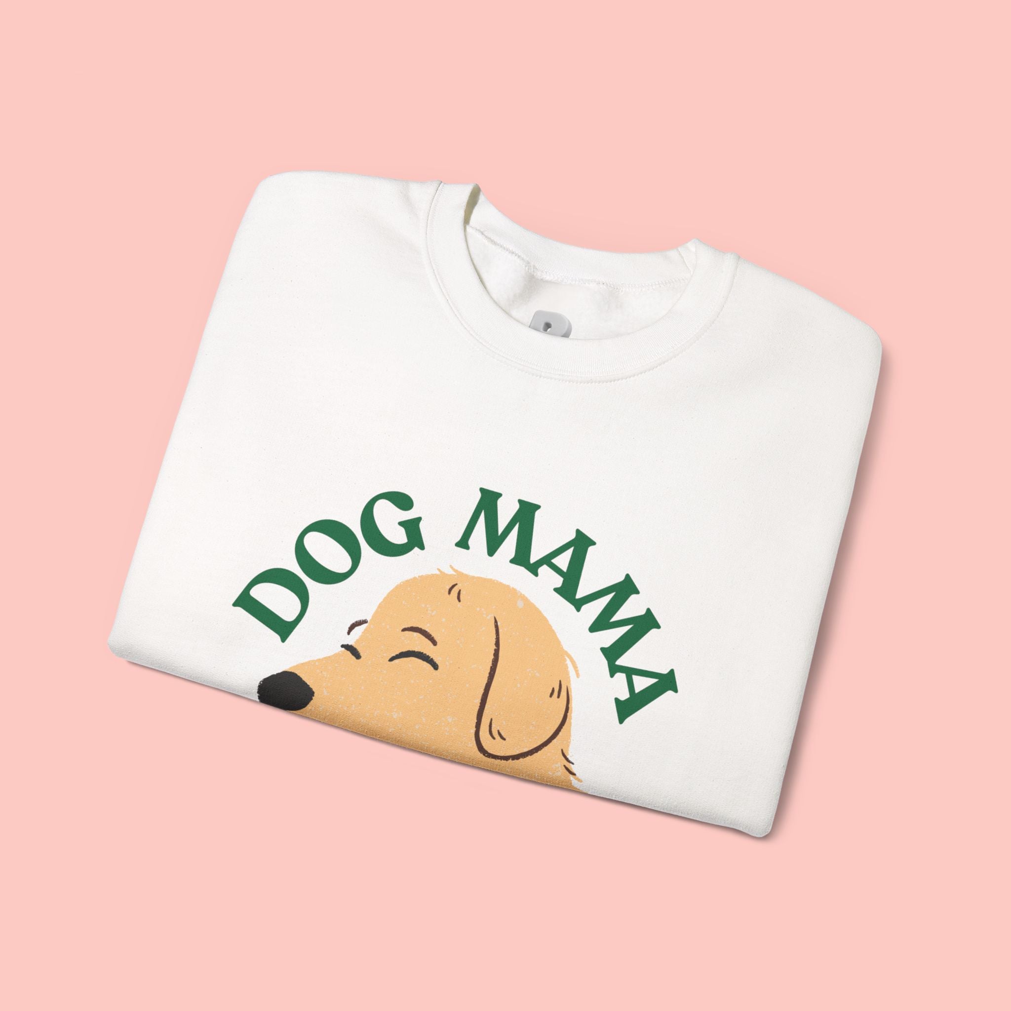 Dog Mama Crewneck Sweatshirt – Cute Golden Retriever Design