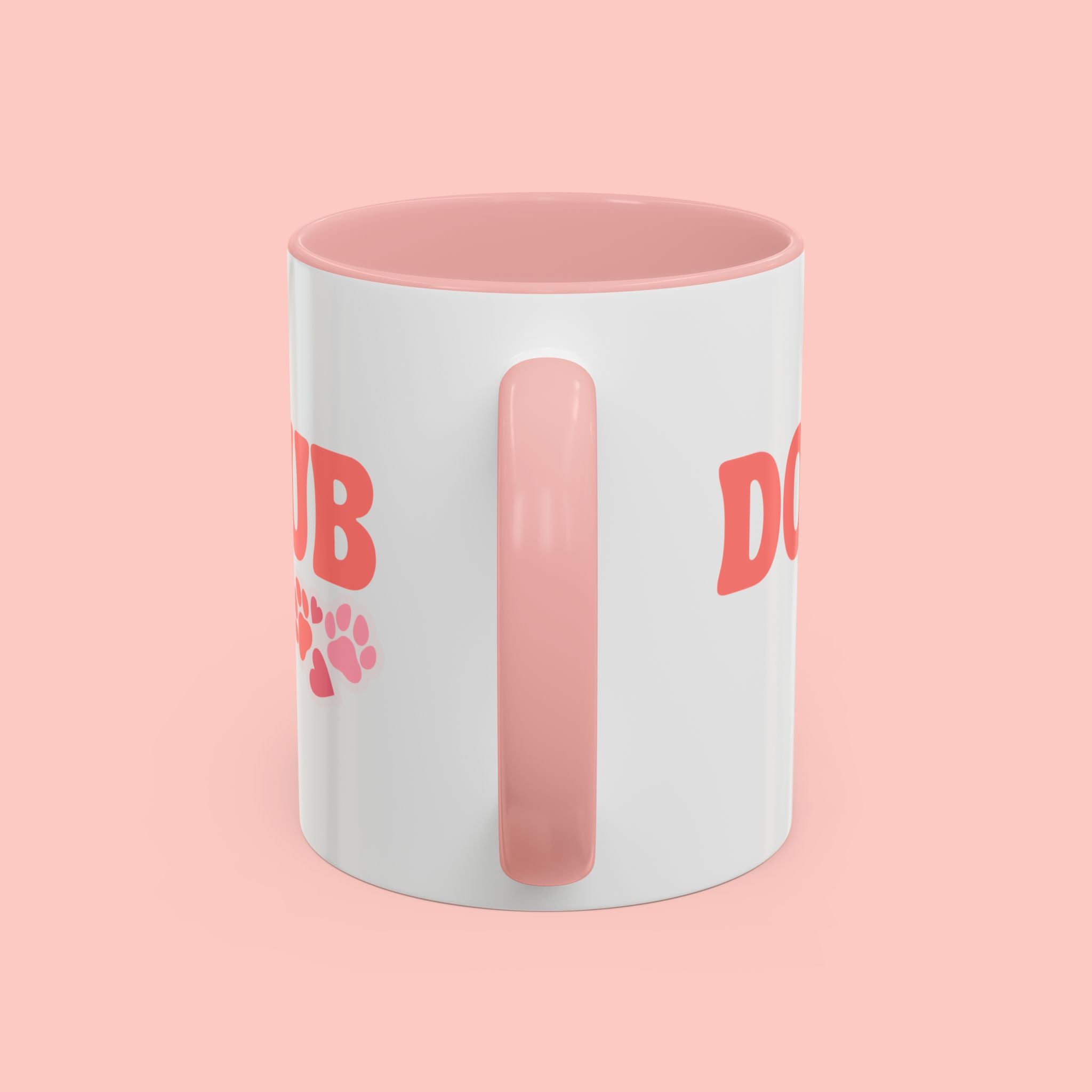 Mom Club Coffee Mug — Cute Paw Print Accent Mug for Dog Moms (11/15 oz)