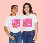 Dog Mom T-Shirt — Cute Pink "D for Dog, M for Mom" Graphic Tee