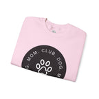 Dog Mom Club Crewneck Sweatshirt — Paw Print Graphic Pullover for Pet Moms