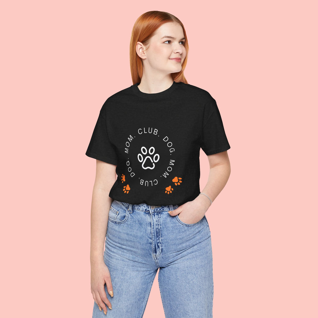 Dog Mom Club T-Shirt — Paw Print Graphic Tee for Pet Lovers