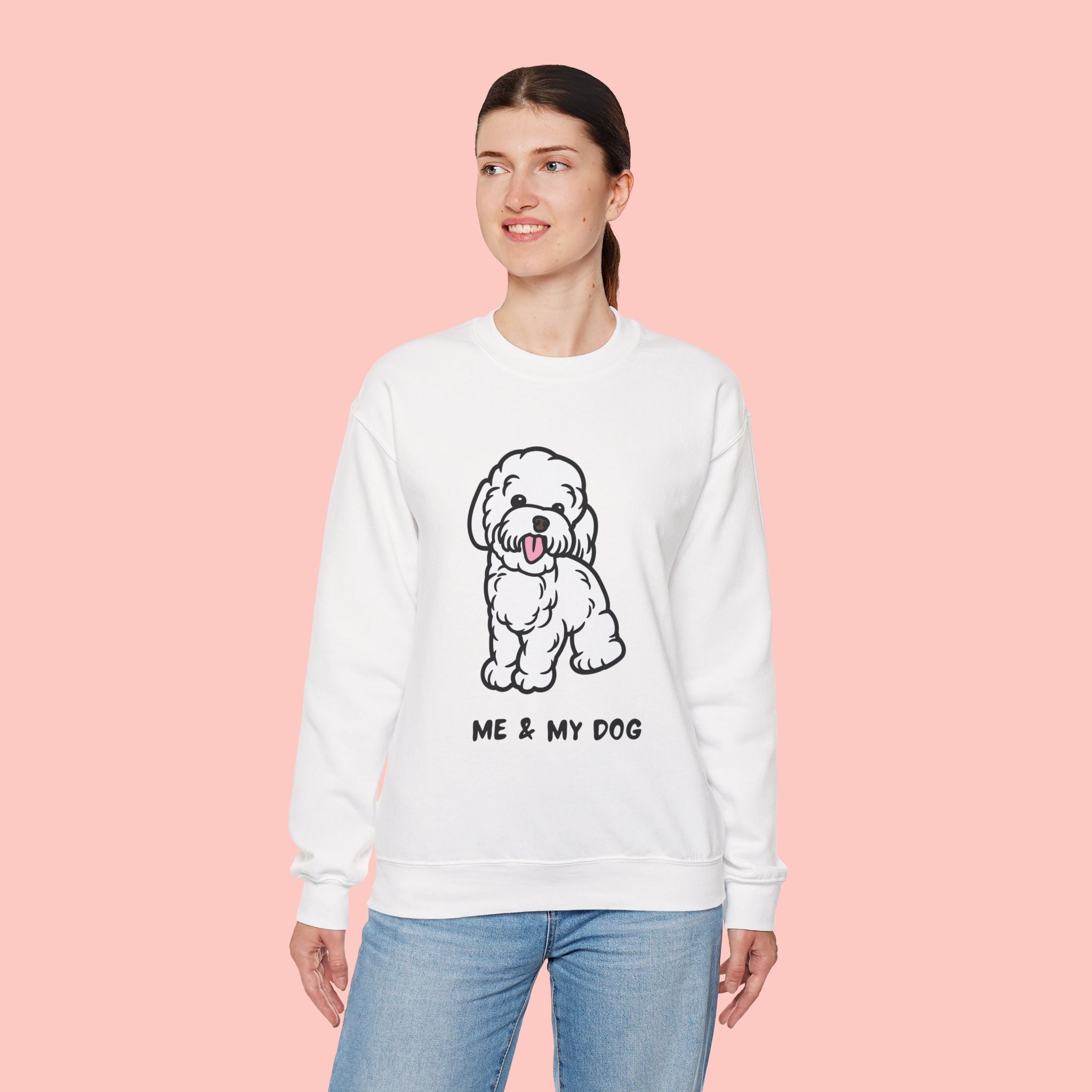Me & My Dog Cute Doodle Crewneck Sweatshirt